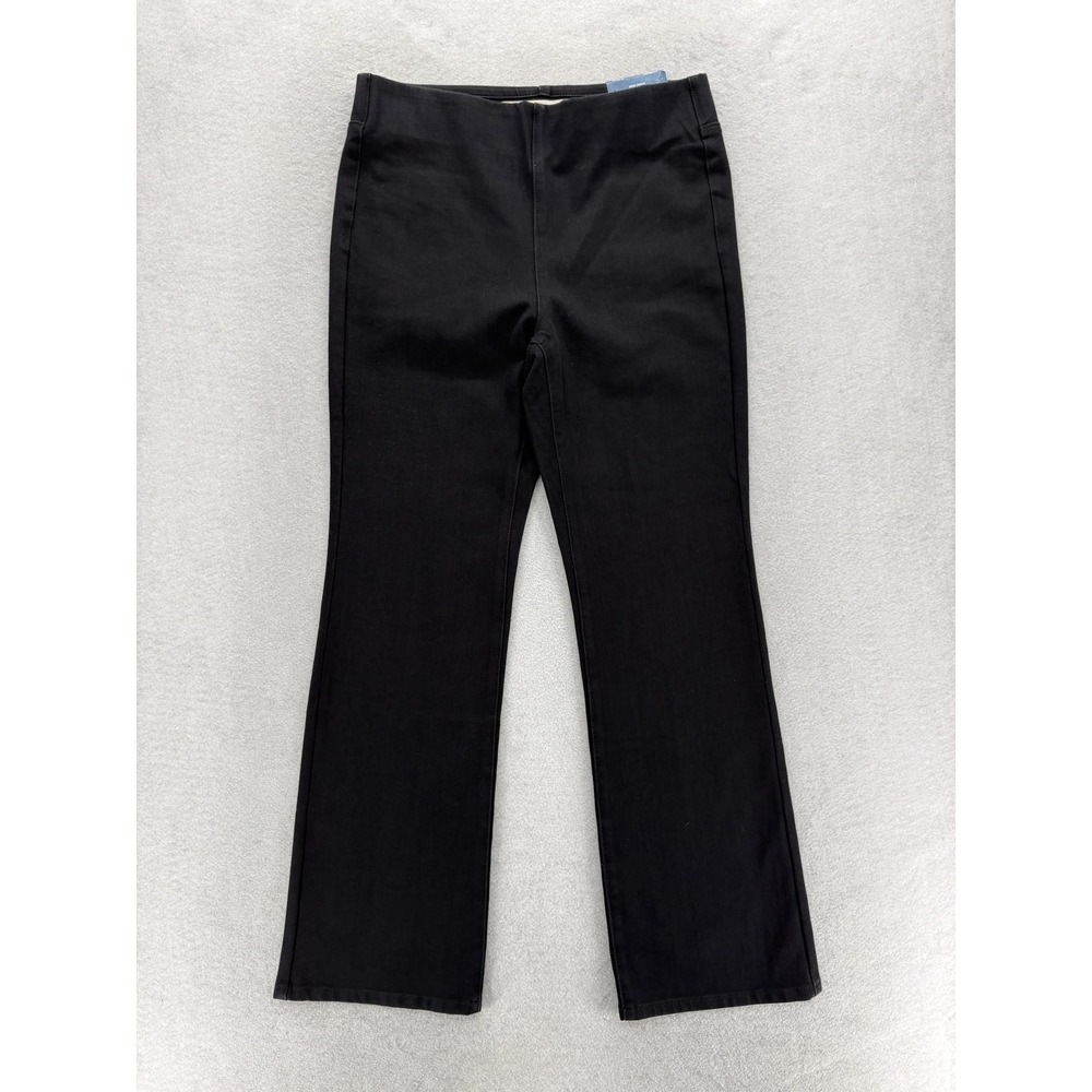 Soft Surroundings The Ultimate Bootcut Jeans Womens M Black Dark Wash Stretch
